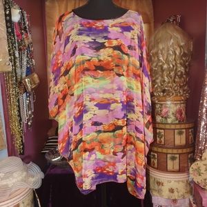 Jamie Nicole Collection Blouse Overlay 3X